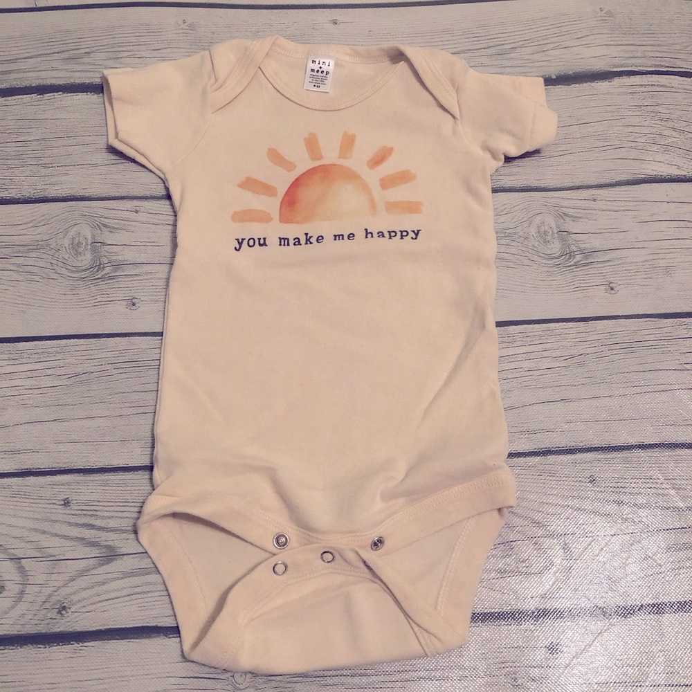 Mini + Meep Sunshine Baby Onesie